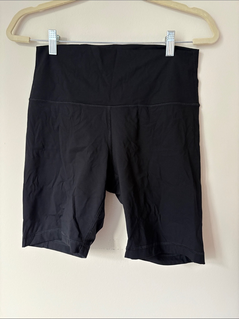 Everlane Black High-Rise Bike Shorts